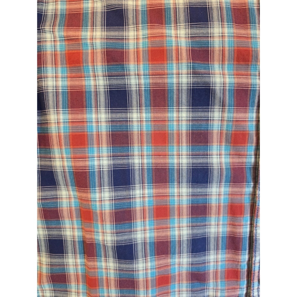 Duluth Trading Relaxed Fit Men's 3XL Plaid Short Sleeve Bugand Tall - Picture 5 of 9